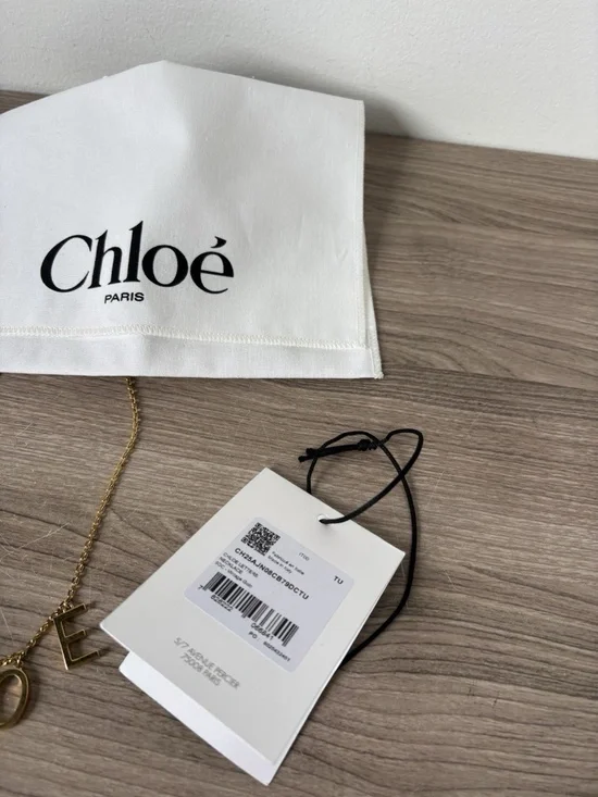 CHLOÉ THE CHLOÉ LETTERS NECKLACE Women's 100% Authentic NEW❤️ - Picture 6 of 10